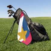 インディアナ，ラファイエット国旗 ゴルフタオル (グリーン)