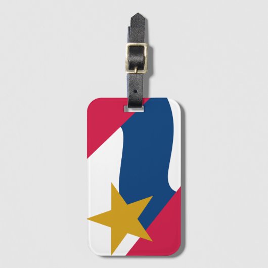 インディアナ,ラファイエット国旗 ラゲッジタグ (正面縦)