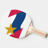 インディアナ，ラファイエット国旗 卓球ラケット (横)