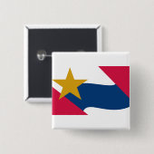 インディアナ,ラファイエット国旗 缶バッジ (正面&裏面)