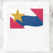 インディアナ,ラファイエット国旗 長方形シール (バッグ)