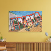 インディアナ(レーサー)ラージレターのシーンIndiana キャンバスプリント (インサイチュ (リビング))