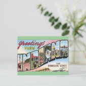 インディアナ – ヴィンテージポストカードデザイン ポストカード (スタンド正面)