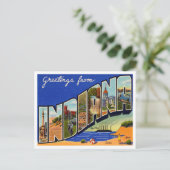 インディアナ・ヴィンテージ・トラベルからの挨拶 ポストカード (スタンド正面)