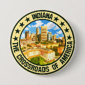 インディアナ 缶バッジ (正面)