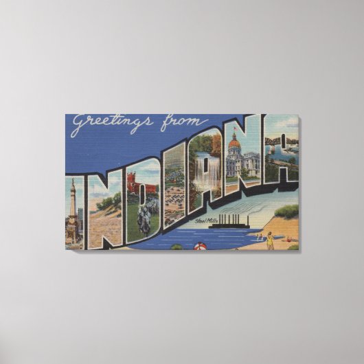 インディアナ（製鋼所/砂丘） キャンバスプリント (正面)