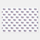 インディアナ、50州、リバティ・ベル ラッピングペーパーシート (正面)