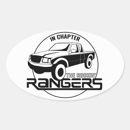 インディアナ， IN - Rockin' Rangers Chapter, Later Gen 楕円形シール (正面)