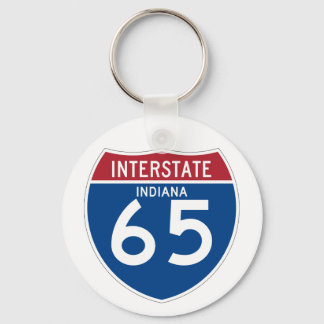 インディアナIN I-65州間高速道路シールド – キーホルダー
