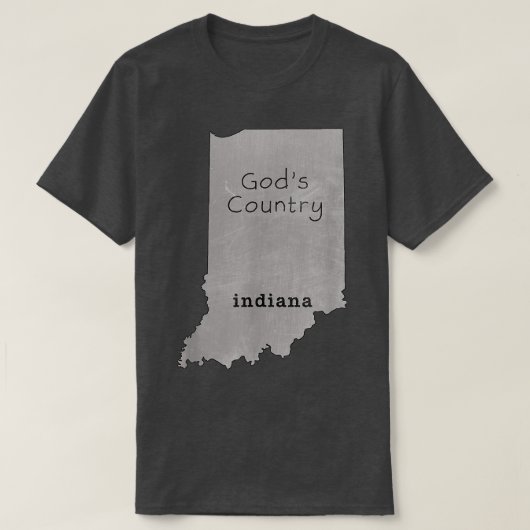 インディアナTシャツ・インディアナは神の国インディアナ・テ Tシャツ (デザイン正面)