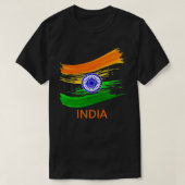 インディアバラトインディアン国旗 Tシャツ (デザイン正面)