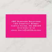 インディアピンクペイズリー名刺 名刺 (裏面)