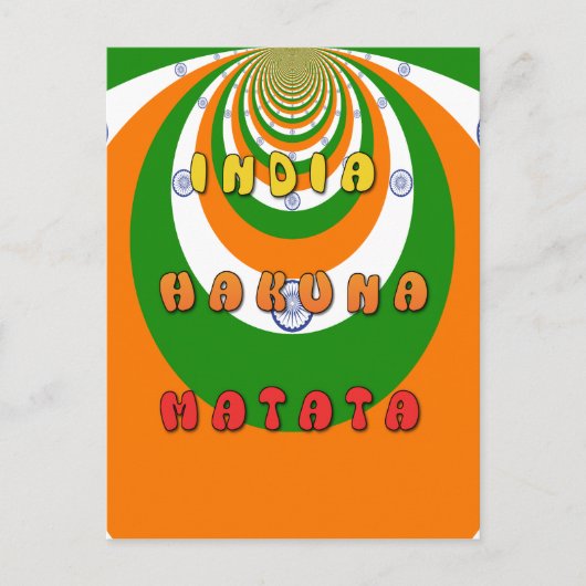 インディアマタタハクナ ポストカード (正面)