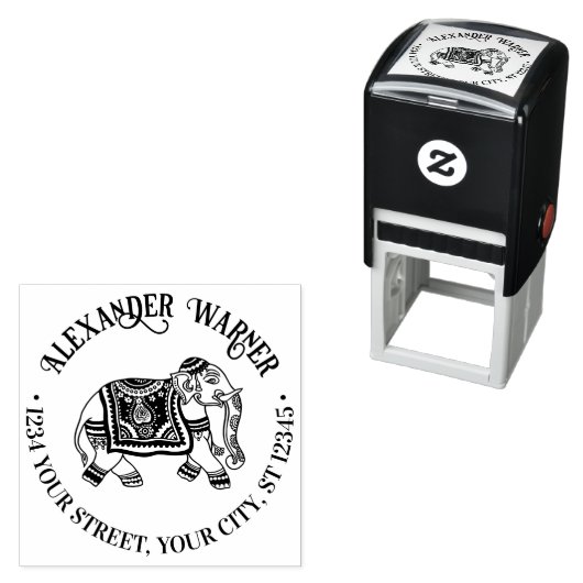 インディアメンディエレファントネーム差出人住所 セルフインキングスタンプ (インサイチュ)