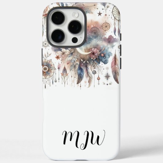 インディアンかわいらしフェザーBoho iPhone / iPadケース Case-Mate iPhoneケース (裏面)