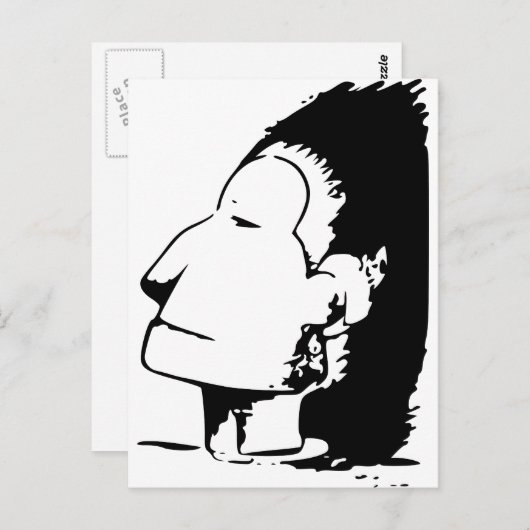 インディアンかエスキモーの目の錯覚 ポストカード (正面/裏面)