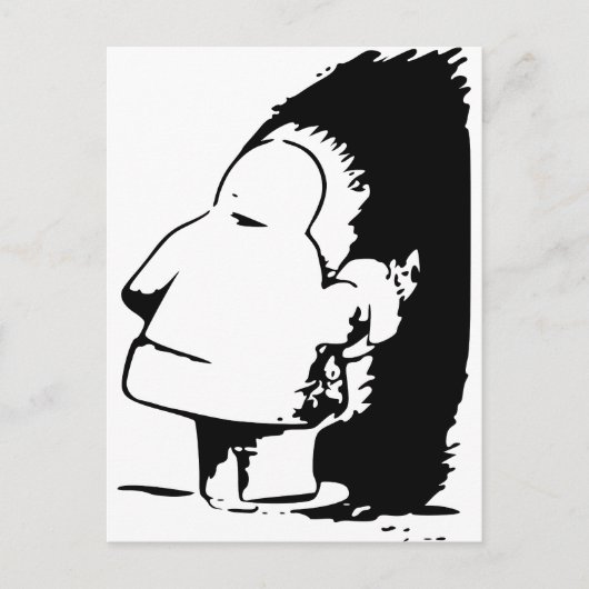 インディアンかエスキモーの目の錯覚 ポストカード (正面)