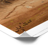 インディアンが山に水をやっている(1068A) ポスター (角)