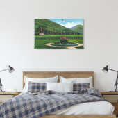 インディアンが朝日の像を迎える キャンバスプリント (インサイチュ (寝室))