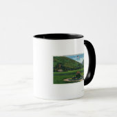 インディアンが朝日の像を迎える マグカップ (正面右)