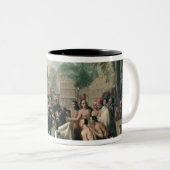 インディアンとのウィリアム・ペンの条約 ツートーンマグカップ (正面右)