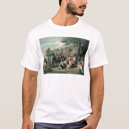インディアンとのウィリアム・ペンの条約 Tシャツ (正面)