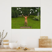 インディアンとハト ポスター (キッチン)