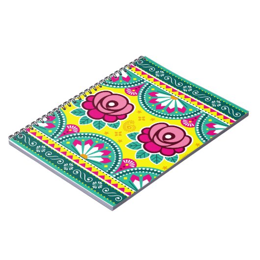 インディアンとパキスタンのトラックの芸術シームレスな長い水平 ノートブック (左側)