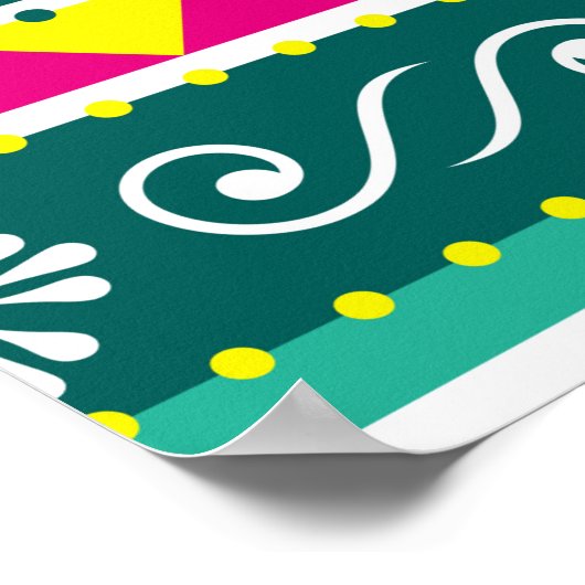 インディアンとパキスタンのトラックの芸術シームレスな長い水平 ポスター (角)