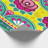 インディアンとパキスタンのトラックの芸術シームレスな長い水平 ラッピングペーパー (角)