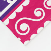 インディアンとパキスタンのトラックアートのシームレスパターンde フリースブランケット (角)