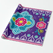 インディアンとパキスタンのトラックアートシームレスパターンde ラッピングペーパー (アンロールド)