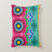 インディアンとパキスタンのトラックアートデザイン、ジングルトラック アクセントクッション (正面(垂直))