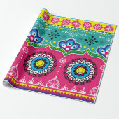 インディアンとパキスタンのトラックアートデザイン、Jingle truc ラッピングペーパー (アンロールド)