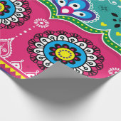 インディアンとパキスタンのトラックアートデザイン、Jingle truc ラッピングペーパー (角)