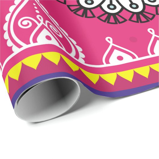 インディアンとパキスタンのトラックアートデザイン、Jingle truc ラッピングペーパー (ロールコーナー)