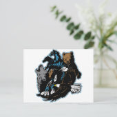 インディアンと動物 ポストカード (スタンド正面)