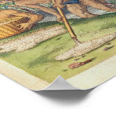 インディアンによるストリームからの金ゴールドの収集方法 ポスター (角)