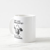 インディアンに言ってください コーヒーマグカップ (正面左)