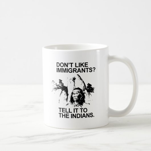 インディアンに言ってください コーヒーマグカップ (右)