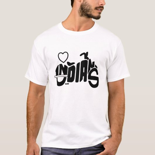 インディアンのシルエット Tシャツ (正面)