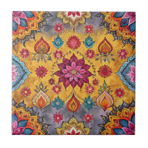 インディアンのシームレスなパターン