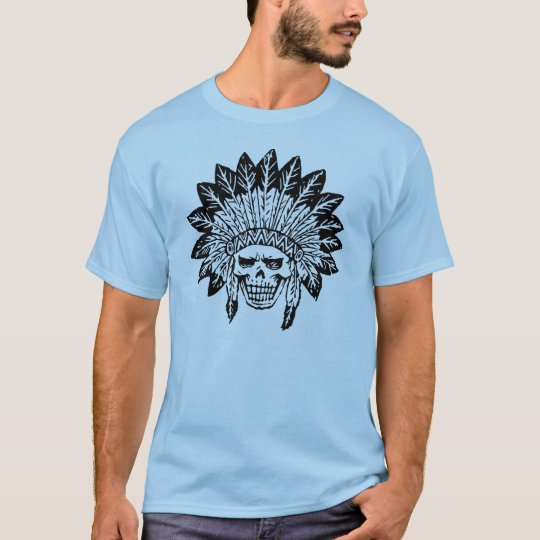 インディアンのスカル Tシャツ