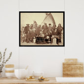 インディアンのチーフとニューヨークワールドペナントSD 1891 ポスター (キッチン)