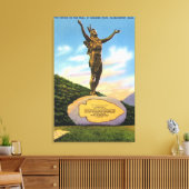 インディアンのトレイル像でモホークパークビュー キャンバスプリント (インサイチュ (リビング))