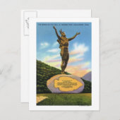 インディアンのトレイル像でモホークパークビュー ポストカード (正面/裏面)