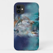 インディアンのドリームキャッチャーとエスニックの部族の頭の狼 Case-Mate iPhoneケース (裏面)