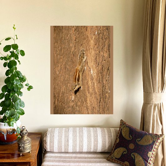 インディアンのパームリスの木の幹 フォトプリント           