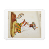 インディアンのヘビのシャルマーとコブラ、フランスから マグネット (横)