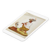 インディアンのヘビのシャルマーとコブラ、フランスから マグネット (左側)